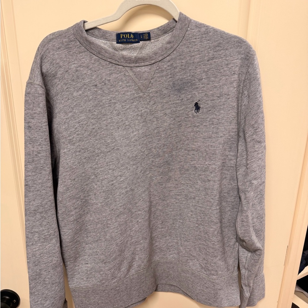 Polo by Ralph Lauren Light Gray Crewneck Sweater